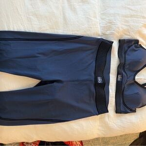 ALO Yoga Navy Blue Activewear Set